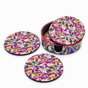 Juego de posavasos de MDF de alta gama con acabado de lujo para hoteles, restaurantes, cafeterías y decoración del hogar. - Product Image 4