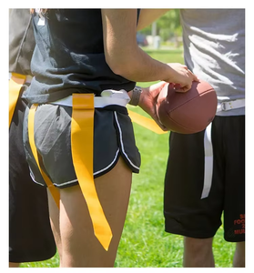 Adjustable Triple Thread Flag Football Belts Flag Football Set Football Training <b>Equipment</b> for Youth with 3 Flags Per Belt - Product Image 3