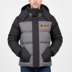 Veste matelassée légère en coton pour homme, coupe oversize, avec logo personnalisé, coupe-vent, décontractée, pour l'hiver, vente en gros - Product Image 1