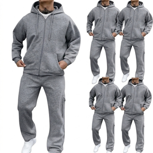 Ensemble de survêtement de sport personnalisé pour hommes, pantalon de jogging et sweat à capuche de haute qualité, fabriqué par un fabricant de vêtements de sport pour hommes - Product Image 5