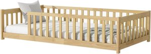Lit d'enfant Montessori en bois massif pour tout-petits avec barrières de sécurité, vente en gros |   Artisanat Pindel - Product Image 5