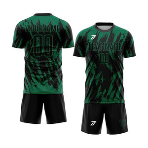 Side Panel Soccer Uniform Adult Youth Contrast Color Jersey Breathable Custom Team Logo Number OEM Private Label Wholesale - Product Image 1