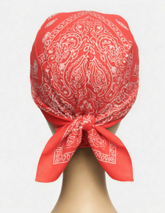 Casquette bandana pour femme, motif paisley blanc classique, fermeture snapback réglable - Product Image 5