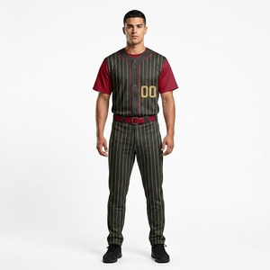 Uniformes de Béisbol de Color Sólido de Primera Calidad, Cómodos, Transpirables, de Secado Rápido, con Logotipo Personalizado - Product Image 1
