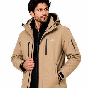 Unisex Khaki Men's <b>Jackets</b> Waterproof Softshell Hooded Tactical Outerwear Custom Logo OEM Wholesale Supplier - Product Image 3