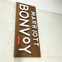 Enseigne extérieure en acrylique, panneau LED rétroéclairé et éclairé, mini logo en acrylique, enseigne de magasin avec police lumineuse