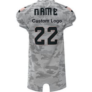 Uniformes de football américain unisexes personnalisés avec impression par sublimation, ensembles respirants et tendance pour les jeunes et les adultes - Product Image 2