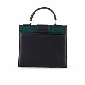 P55692กระเป๋าสะพายไหล่สีดำลำลองของผู้หญิง - Product Image 1