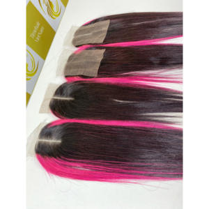 2*6 5*5 คุณภาพเยี่ยม ไฮไลท์เวียดนามแท้  แบบ Remy Lace Front สีออมเบรไลท์  HD โปร่งใส  ปรับแต่งได้  ขายดีที่สุด - Product Image 4
