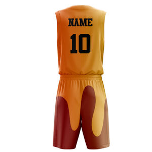 ชุดบาสเก็ตบอลแบบยูนิเซ็กซ์สั่งทำพิเศษ ลายพิมพ์แบบซับลิเมชั่น กลับด้านได้ เสื้อบาสเก็ตบอลแบบกำหนดเอง ออกแบบชุดยูนิฟอร์มส่วนตัวสำหรับผู้ใหญ่ - Product Image 2