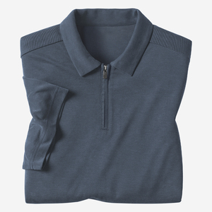 เสื้อกอล์ฟ OEM สำหรับผู้ชาย ขายส่งเสื้อผ้ากีฬา โลโก้แบบยูนิฟอร์ม เสื้อโปโลโพลีเอสเตอร์แบบมีซิป - Product Image 3