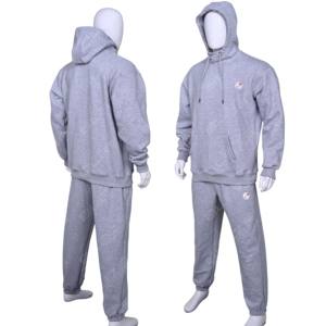 Ensemble survêtement décontracté en coton oversize pour homme et femme : sweat à capuche et pantalon de jogging – Essentiel pour l'hiver - Product Image 1