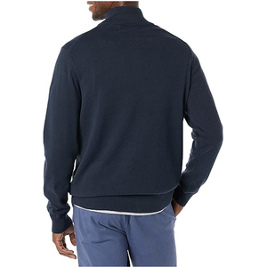 Custom Men's Women's Half Zip Sweatshirt Oversized <b>Mock</b> <b>Neck</b> Plain Cotton Streetwear Pullover <b>Top</b> - Product Image 3