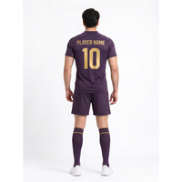 Orijinal 160GSM Poli-Blend Aeroready Futbol Forması Özel OEM Toptan Fabrika Avangart Erkek Profesyonel Futbol Takımı Üniforması