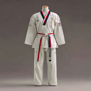 Uniforme de Taekwondo al por Mayor para Mujer, Traje de Taekwondo de Alta Calidad para Combate, Ropa de MMA para Mujer, Uniforme de Entrenamiento de Taekwondo para Luchadora - Product Image 4