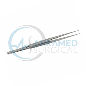Pinces à micro-anneaux de qualité supérieure 18 cm 1 mm, pointes diamantées, acier inoxydable, instrument chirurgical atraumatique certifié CE - Product Image 5