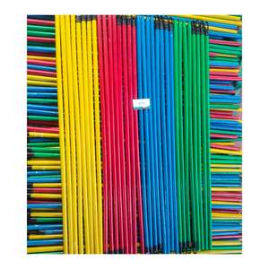 Colorful PVC Coated Broom Handle and Escoba Sticks Household Items for Cleaning Wood Broom Handle - Product Image 3