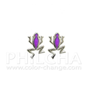 ต่างหูสตั๊ดรูปสัตว์น่ารักเปลี่ยนสีได้ ทำจากโลหะผสมสังกะสี เหมาะสำหรับสาวๆ - ของขวัญ - Product Image 3