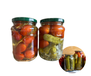 Best Price Factory In Vietnam Natural <b>Pickled</b> Assorty Whole Unpeeled Cucumber and Tomato Customized Pakaging - Product Image 2