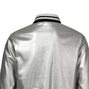 Wholesale Custom Satin <b>Jackets</b> Casual Waterproof XL Coat Oversized Bomber Outerwear Quilted Plain Dyed Satin - Product Image 2