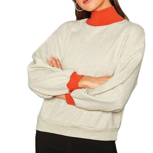 เสื้อสเวตเตอร์คอกลมสำหรับผู้หญิงทำจากผ้าระบายอากาศได้ดี - Product Image 2