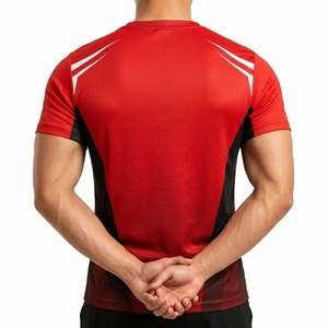 T-shirt tendance pour homme, coupe classique, sublimation, couleurs personnalisées, logo personnalisé, séchage rapide, respirant, tissu en toile résistant - Product Image 2