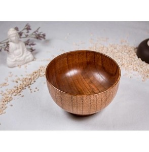 Bol en bois fait main, bol de service en bois naturel pour salade, fruits, cuisine, décoration de la maison - Product Image 2