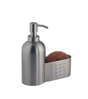 Distributeur de savon en acier inoxydable de haute qualité, finition lisse, pompe décorative en métal, pour salle de bain et cuisine