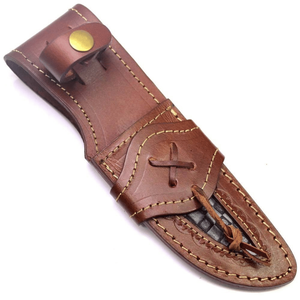 Funda para Cuchillo de Caza de Cuero Puro con Logotipo Personalizado OEM al por Mayor, Color Personalizado, Fácil de Transportar, Garantía de 3 Años - Product Image 1