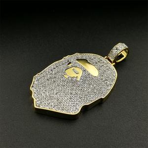 Joyería Hiphop de Alta Calidad, Personalizada, en Plata de Ley 925, con Micro Pavé de Circonia VVS y Moissanita, Colgante 3D - Product Image 6