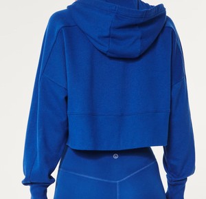 Sweat à capuche décontracté épais en coton et élasthanne de bonne qualité pour femme, avec logo personnalisé, grande taille, pour l'hiver - Product Image 3