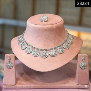 Parure de bijoux MOLL JEWELLERS 2026, inspirée de la mode africaine et indienne, en alliage et zircon, pour femme, tendance, plaqué argent/or, collier et boucles d'oreilles - Product Image 3