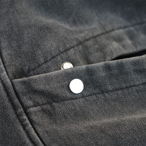 Fabricant de sweats à capuche personnalisés 500 GSM unisexe, coupe ample, broderie vintage, effet délavé - Product Image 4