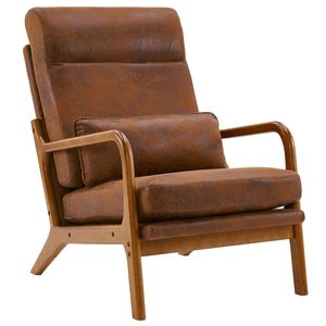 Comoda Sedia Ecologica per Soggiorno con Schienale Morbido e Alto - Product Image 3