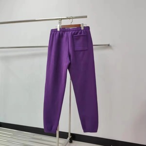 Pantalon de survêtement streetwear de luxe personnalisé pour homme, style hip-hop décontracté, 100 % coton épais, impression en relief, devant plissé, haute qualité - Product Image 2
