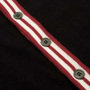 Cárdigan Premium Transpirable Tipo Collarín para Hombre, Suéter Gráfico Jacquard de Punto con Botones Delanteros para Boutiques de Moda Juvenil - Product Image 4