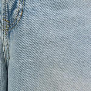Shorts en jean baggy streetwear 2026 pour hommes, coupe droite, respirants, légers pour l'été, bleu vintage, avec logo personnalisé, vente en gros - Product Image 5