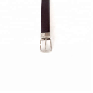 Cinturón de Cuero con Doble Costura para Hombre, Borde Reforzado, Color Liso, Correa Sólida, Juego de Hebillas Metálicas Resistentes - Product Image 5