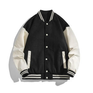 OEM Custom Unisex University Windbreaker <b>Jacket</b> for <b>Winter</b> Vintage Style with High Street Embroidered Logo Men's Wear - Product Image 2