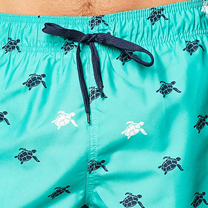 Men Turtle <b>Print</b> Swim Shorts Quick Dry Beach Shorts Elastic Waist Summer Swim Trunks Casual Vacation Board Shorts OEM - Product Image 3