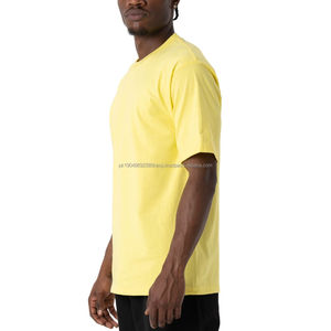 Camisetas Casuales para Hombre, 340 Gramos, Tejido Grueso de Spandex y Poliéster, Comodidad Superior, Corte Holgado, Manga Corta, Cuello Redondo, Transpirable - Product Image 3
