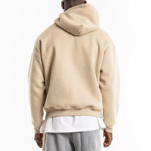 Sudadera con capucha de algodón grueso estilo streetwear, oversize, con efecto desgastado, con logo personalizado, para hombre, en oferta online, FORTLEO - Product Image 1