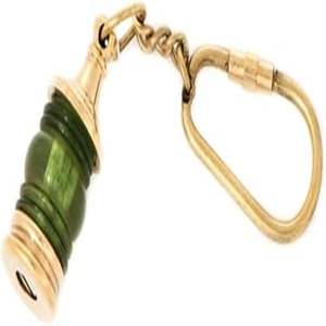 Llavero de latón macizo vintage hecho a mano con un hermoso diseño oculto - Product Image 1