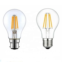 Ampoule LED à filament G45 P45 2W 4W 6W en verre, type Edison, CCT