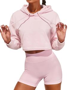 Cropped sexy Women_s hoodies última sudadera oversize sudaderas con capucha de algodón para mujer Sudaderas con capucha y sudaderas - Product Image 5