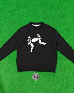 Men's Winter Season Essential Solid Color Pullover Knit Sweater <b>Thick</b> Round Neck Button Decoration Zipper Closure <b>Cardigan</b> Style - Product Image 1