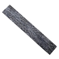 Acier Damas à motif plume de 12 pouces Ahmad Fabric, qualité industrielle, non réglable, pointe tombante, épaisseur 3 mm, pour la fabrication de couteaux
