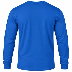 Camiseta de Manga Larga Azul Rey Phi Beta Sigma, Cuello Redondo Azul y Blanco, Puños Acanalados, para Hombre, Fraternidad, Ecológica, Transpirable, 100% Algodón - Product Image 4