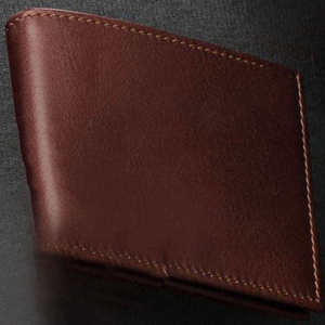 Cartera de Cuero Marrón, Tarjetero Delgado, Monedero Bifold, Estuche para Pasaporte, Elegante, Genuino, Infantil, Abierto, Impermeable - Product Image 3