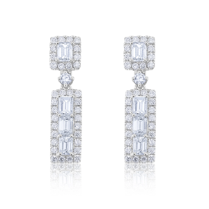 Boucles d'oreilles clous plaquées or pour femme Jai Balaji Diamond BR-017, style mignon, cadeau pour fiançailles, mariage, anniversaire - Product Image 3